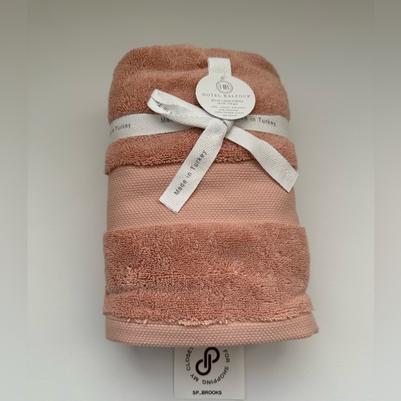 🎁Hotel Balfour Bath Towel Set - Rosecloud - 750 & 805 gsm -9 PCS Made in Turkey - Picture 4 of 11